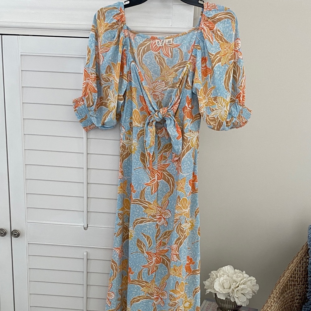 Floral Puff Sleeve Dress by Roxy